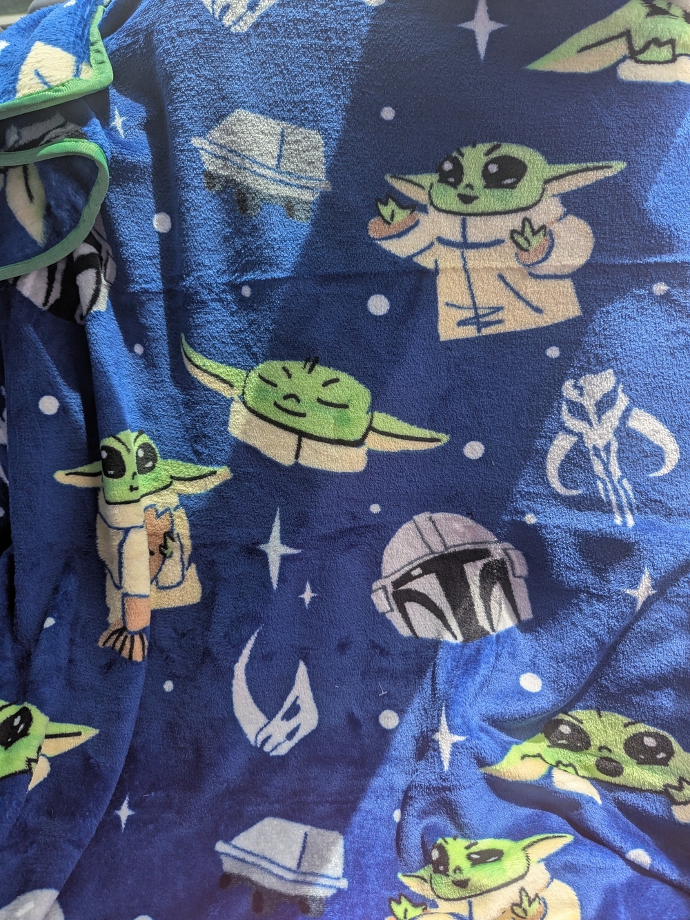 The Mandalorian and Grogu movie collectible throw blanket